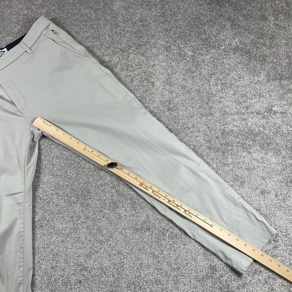Bird Dogs Pants Mens 36x30 Chino Performance Stretch Office Flat Front Gray - Picture 10 of 13